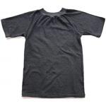 49060342 綿ストレッチ 着脱名人 前後なし半袖シャツ チャコール Free3 ラック産業