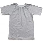 49060220 綿ストレッチ 着脱名人 前後なし半袖シャツ グレー Free2 ラック産業