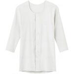 紳士 7分袖ワンタッチシャツ ホワイト L グンゼ