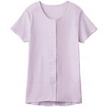 婦人 3分袖ワンタッチシャツ ペールライラック M グンゼ