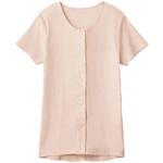 婦人 3分袖ワンタッチシャツ チュールピンク L グンゼ