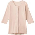 婦人 7分袖ワンタッチシャツ チュールピンク L グンゼ