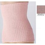 シルク混ソフトフィットボディウォーマー ブラウン M～L ラック産業