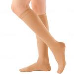 アンシルク・2ハイソックス(つま先あり) ライトブラウン M アルケア