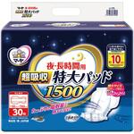 1010326 夜．長時間用特大パッド超吸収1500 ケース 東陽特紙