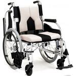 KC-2LG(40) 車いす カラーズ スイングアウトタイプ(自走式背折) ライトグレー 40 マキテック