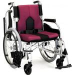 KC-2PU(40) 多機能車いす カラーズ 自走型 パープル 40 マキテック