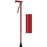 まごころステッキあんしん杖先シングル レッド ウェルファン