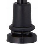 まごころステッキあんしん杖先シングル替えゴム ブラック 19mm ウェルファン