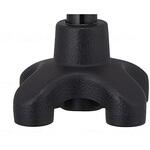 まごころステッキあんしん杖先4点替えゴム ブラック 19mm ウェルファン