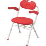 折りたたみシャワーベンチ A S レッド Aron(アロン化成)