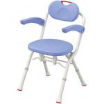 536045 折りたたみシャワーベンチ A Sフィット ブルー Aron(アロン化成)