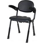 ユニプラスコンパクトシャワーチェア(ライトタイプ) ブラック 幸和製作所