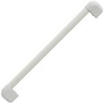 BAUHAUS 32ソフトアクアレール 出隅用I型ハンド ホワイト Φ32×800 マツ六