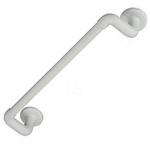 BAUHAUS 32ソフトアクアレール オフセット型ハンド ホワイト Φ32×600 マツ六