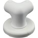 BAUHAUS 32ソフトアクアレール コーナーブラケット ホワイト マツ六