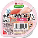 86876 やさしくラクケア まるで果物のようなゼリー 個 もも ハウスギャバン(旧:GABAN)
