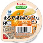 85395 やさしくラクケア まるで果物のようなゼリー 個 みかん ハウスギャバン(旧:GABAN)