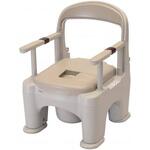 座楽 ラフィーネ(前後傾斜脚なし) ベージュ 長穴プラスチック便座 パナソニックエイジフリー・ライフテック