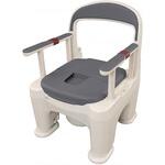 座楽 ラフィーネ(前後傾斜脚なし) ハーモニーブルー 長穴プラスチック便座 パナソニックエイジフリー・ライフテック