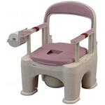 座楽 ラフィーネ(前後傾斜脚付き) ミスティパープル 長穴脱臭ソフト便座 パナソニックエイジフリー・ライフテック