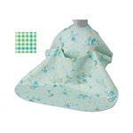 食事用エプロン ホック止めタイプ NC 格子グリーン ウェルファン