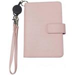 通院手帳小銭入れ&リールストラップ付 ピンク ファイン