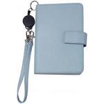 通院手帳小銭入れ&リールストラップ付 ブルー ファイン