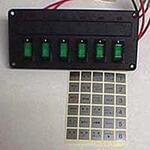 6連スイッチパネル【12V/24V兼用】 カーク産業