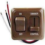 スイッチ付調光器(茶) カーク産業