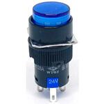 LA128AY-11DZ-24V-B 照光式プッシュスイッチ 丸形 オルタネイト LA128AY-11DZシリーズ 共立電子産業