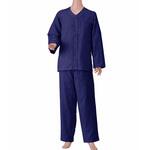 紳士楽らくガーゼパジャマ(長袖) 神戸生絲