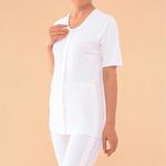 婦人前開き5分袖 神戸生絲