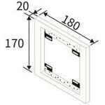 CSW-KBF3SB-2D4-W 壁端子盤電工BOX3連用 カナレ電気