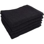 【業務用タオル】フェイスタオル(ブラック)5枚組 小杉善