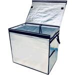 定番～超大型折りたたみ保冷BOX Zシッパー 290L ビール樽等に ホワイトバリーン