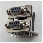 D-SUBコネクタ9P(基板取付用Lタイプ、2階建て) GB-DS9シリーズ GB