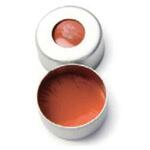セプタム付クリンプキャップ(ND11)PTFE(アイボリー)/シリコンラバー(赤)1mm 銀 6ACC11RT1シリーズ Thermo Fisher Scientific