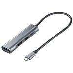 EA764BY-166 [USB3.2Gen1] 3ポートハブ HDMIポート搭載/タイプC エスコ