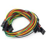 110990080 4 pin dual-female jumper wire - 300mm 5 PCs pack Seeed Studio