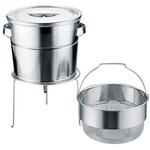 18-8 バケット(Ⅲ)スタンド式(とんがりダストバスケット式) ミネックスメタル