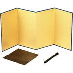 金屏風四曲(青金)点描セット アーテック[学校教材・教育玩具]