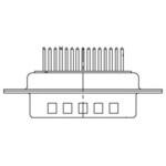 F09P1G1A / 1731090641 D-subコネクタ 9極 オス PCBマウント FCT - A MOLEX COMPANY