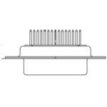 F15S1G1 / 1727040064 D-subコネクタ 15極 メス PCBマウント FCT - A MOLEX COMPANY