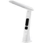 LEDデスクライト デジタル表示 折りたたみ式 無段階調光 JIS A形 オーム電機