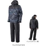 RB-057X ベーシックインサレーション レインスーツ 01 ブラックマルチカモ SHIMANO(シマノ)