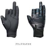 GL-054Y 03 タイタニューム・アルファ グローブ 3 ブラックマルチカモ SHIMANO(シマノ)