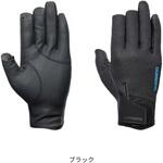 GL-055Y 03 タイタニューム・アルファ グローブ 3セミロング ブラック SHIMANO(シマノ)