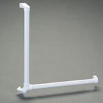 EA951EL-73 Φ35x 600mm 樹脂製手すり L型/抗菌・防カビ エスコ