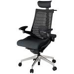 アクト2 背エラストマー 4D可動肘 ビニールレザー張りヘッドサポート ランバーサポート付 ハンガー付 アルミミラー脚 <配送時組立サービス付> イトーキ